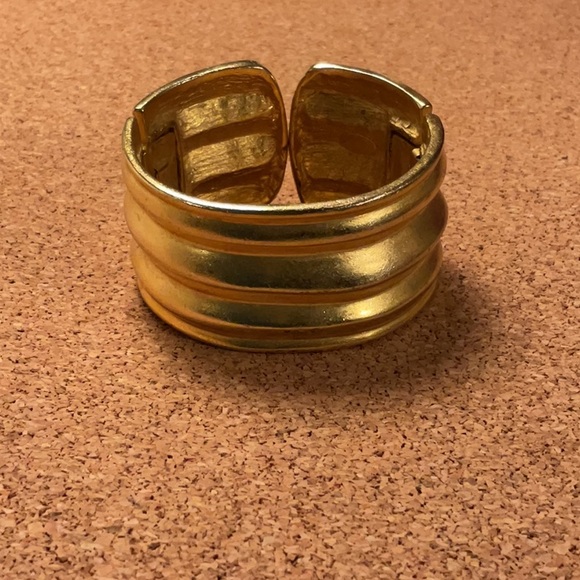 Chico's Gold Ribbed Bracelet - Picture 3 of 4